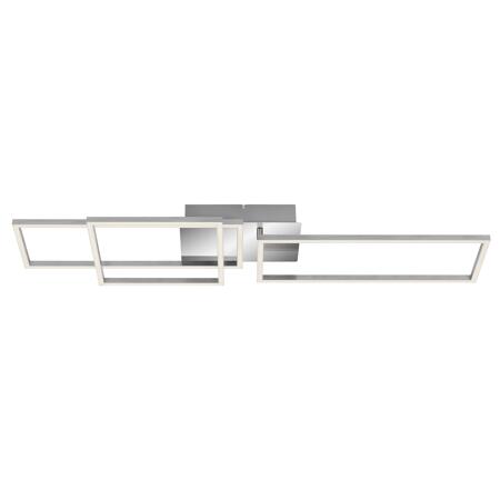 2. Bild von LED-Deckenleuchte 'Frame' chromfarben/aluminiumfarben 3300 lm, 26 x 92,8 cm