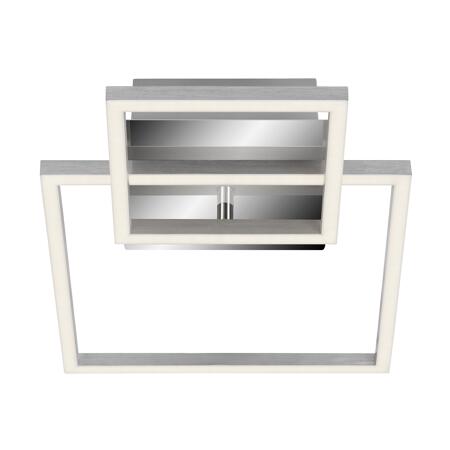 2. Bild von LED-Deckenleuchte 'Frame' chromfarben/aluminiumfarben 1500 lm, 26 x 35,8 cm