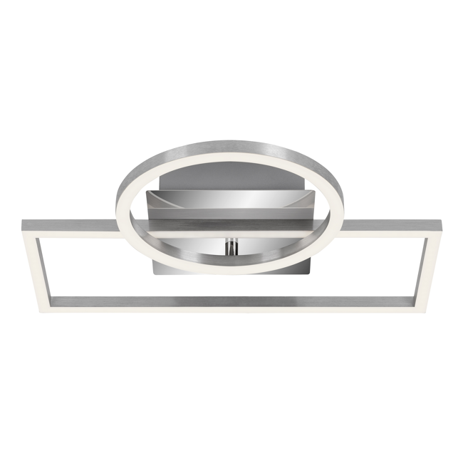 Bild von LED-Deckenleuchte 'Frame' chromfarben/aluminiumfarben 1500 lm, 31 x 38 cm