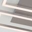 LED-Deckenleuchte 'Frame' matt-nickelfarben 1400 lm, 23,8 x 28 cm