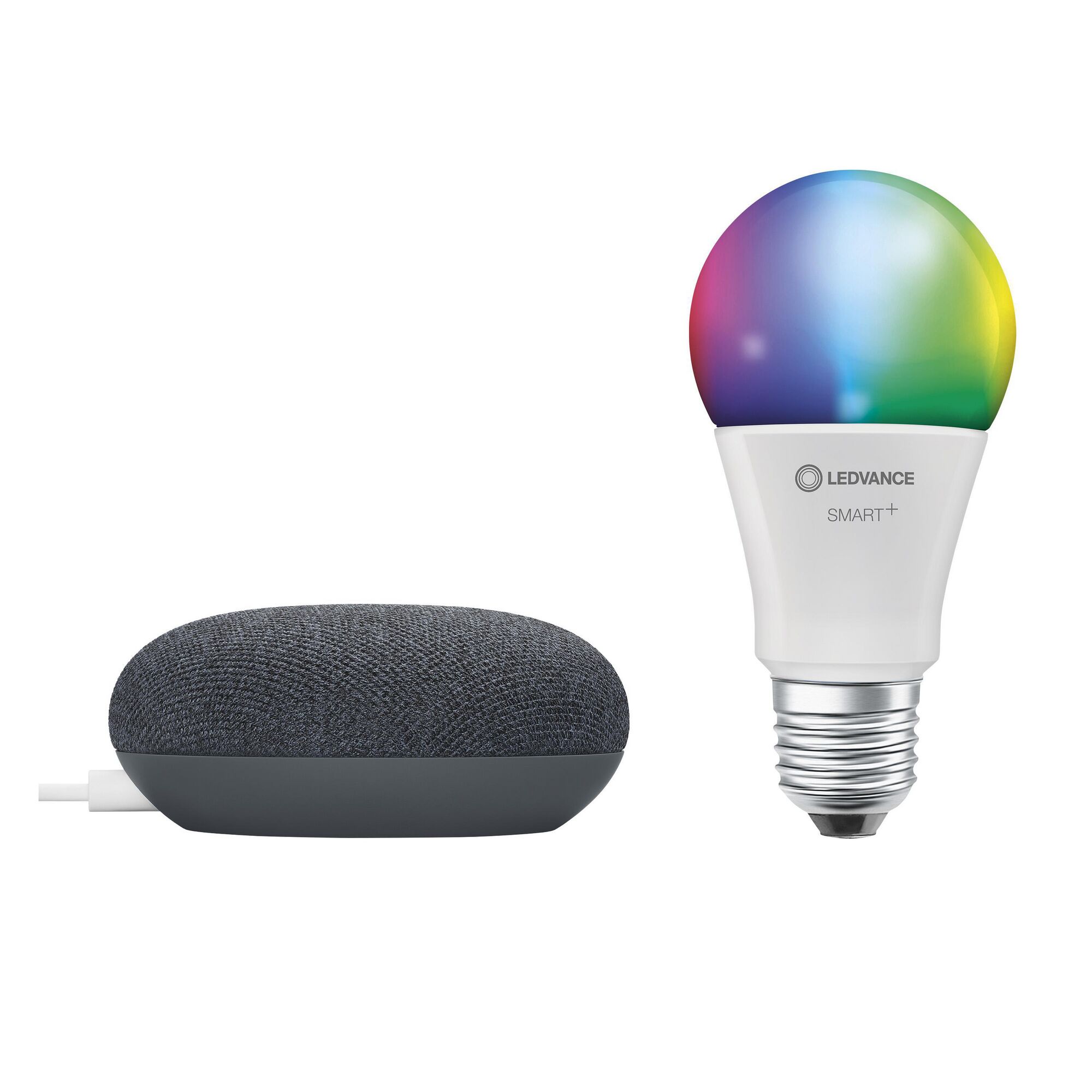 LEDVANCE SMART+ Glühbirne und Google Nest Mini