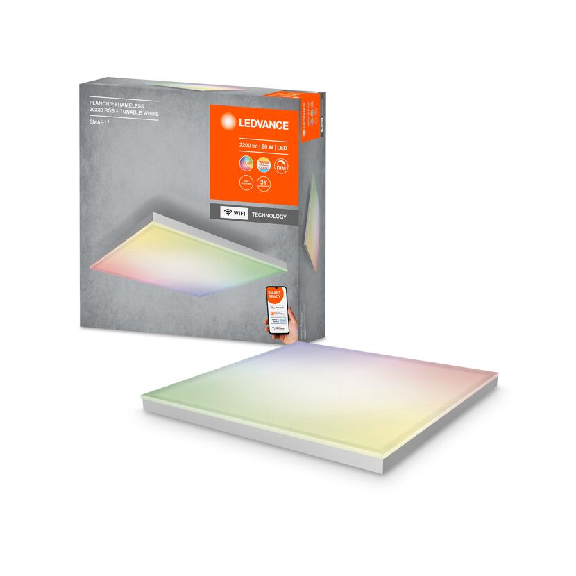 LED-Panel 'Smart+' dimmbar 20 W 1500 lm warmweiß bis tageslichtweiß 30 x 6,2 cm
