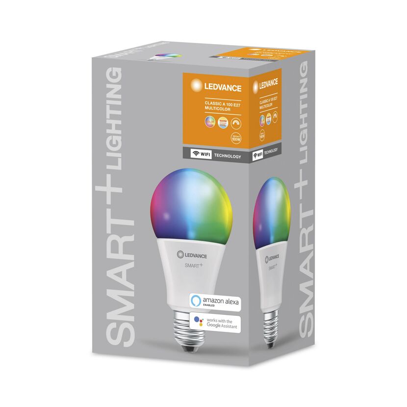 LEDVANCE SMART+ WLAN-Lampe Classic A 100 E27 Multicolor