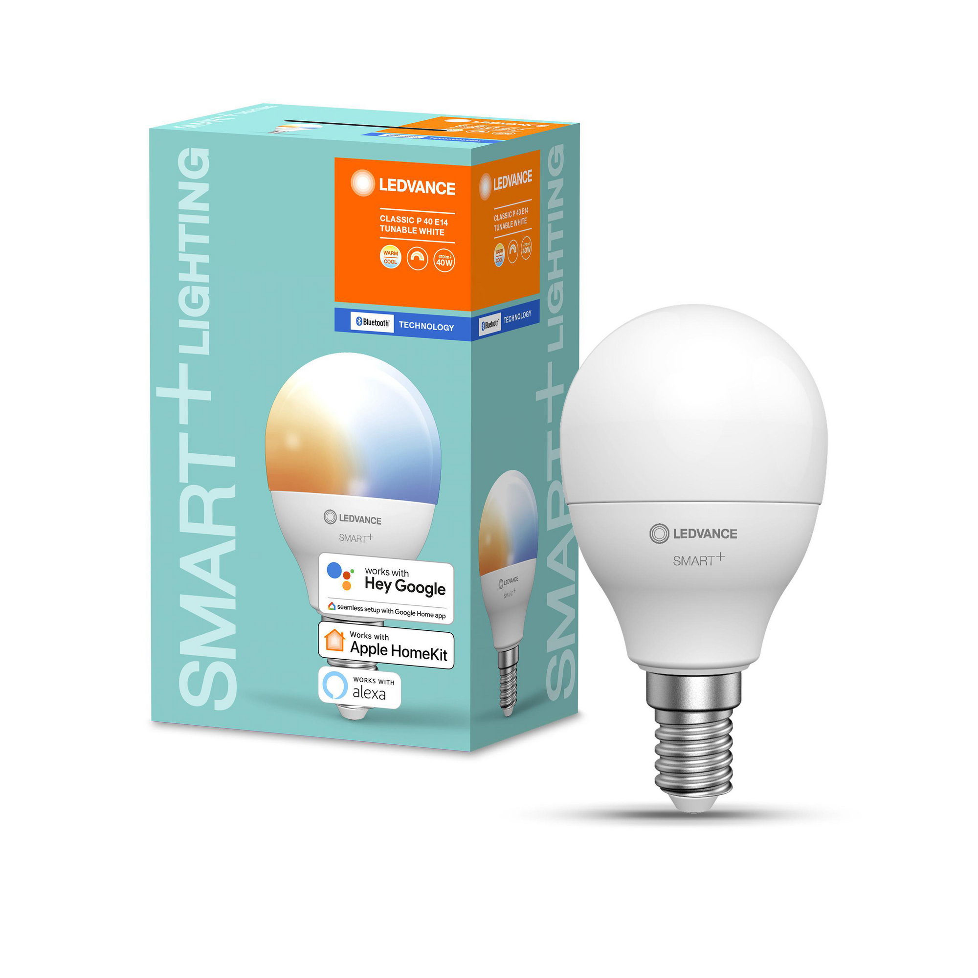 LED-Lampe 'Smart+' 7,8 cm 470 lm 5 W E14 weiß Bluetooth Tunable White + product picture