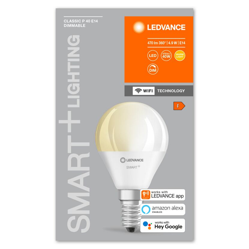 LED-Lampe 'Smart+' 8,9 cm 470 lm 5 W E14 weiß WLAN dimmbar