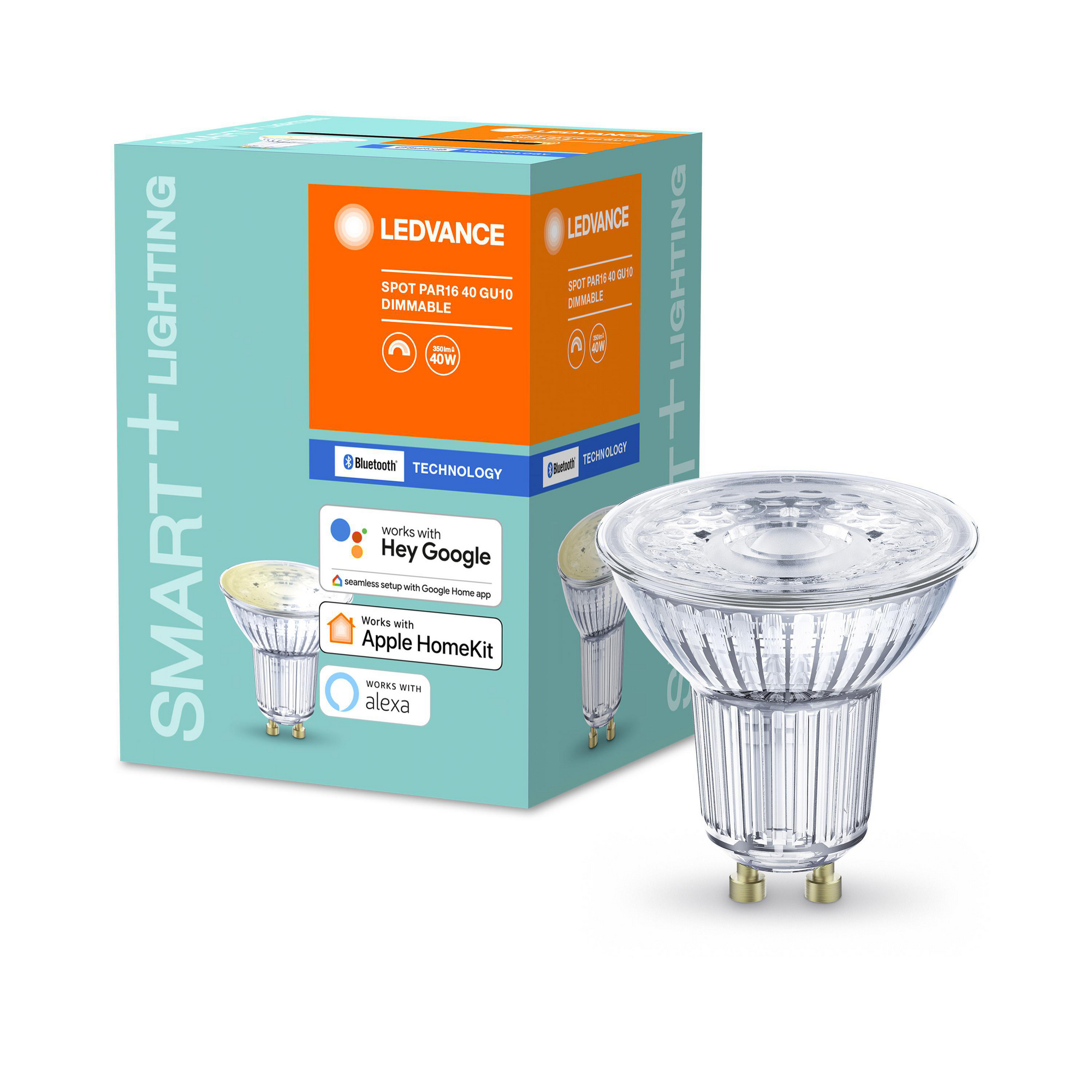 LED-Reflektorlampe 'Smart+' 5,8 cm 350 lm 5 W GU10 transparent Bluetooth dimmbar + product picture