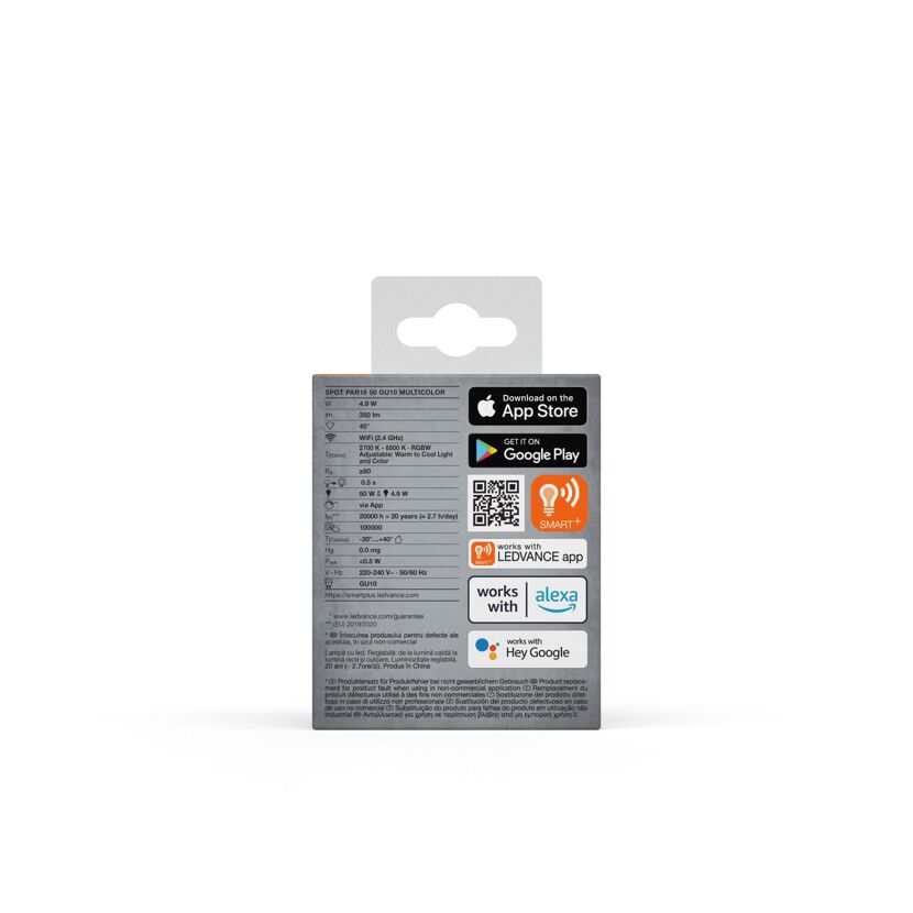 LED-RGB-Reflektorlampe 'Smart+' 5,5 cm 350 lm 5 W GU10 weiß WLAN