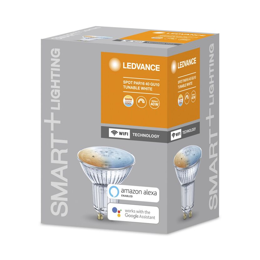 LEDVANCE SMART+ WIFI-Spot PAR16 40 GU10, warmweiß/kaltweiß