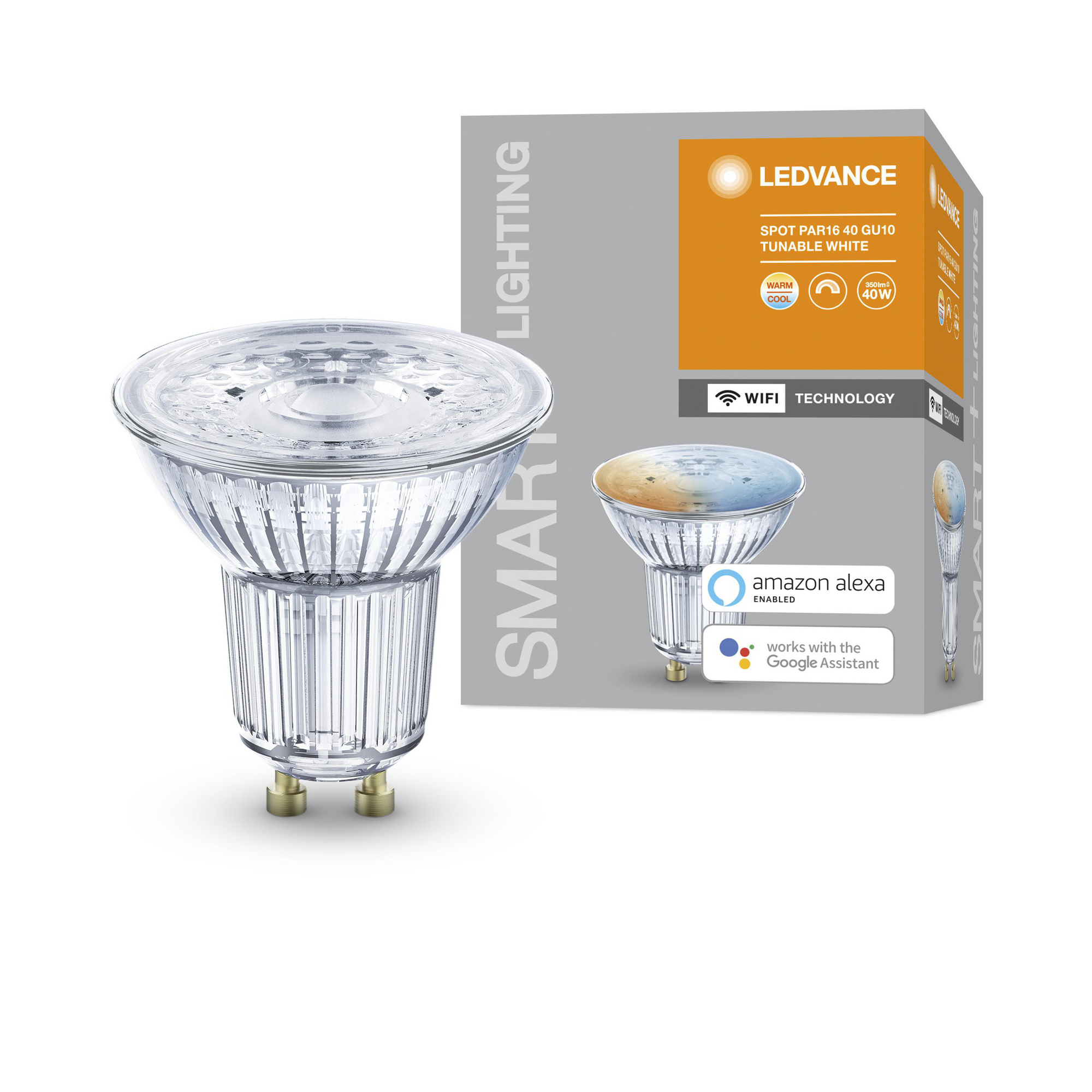 LED-RGB-Reflektorlampe 'Smart+' 5,5 cm 350 lm 5 W GU10 transparent WLAN Tunable White + product picture
