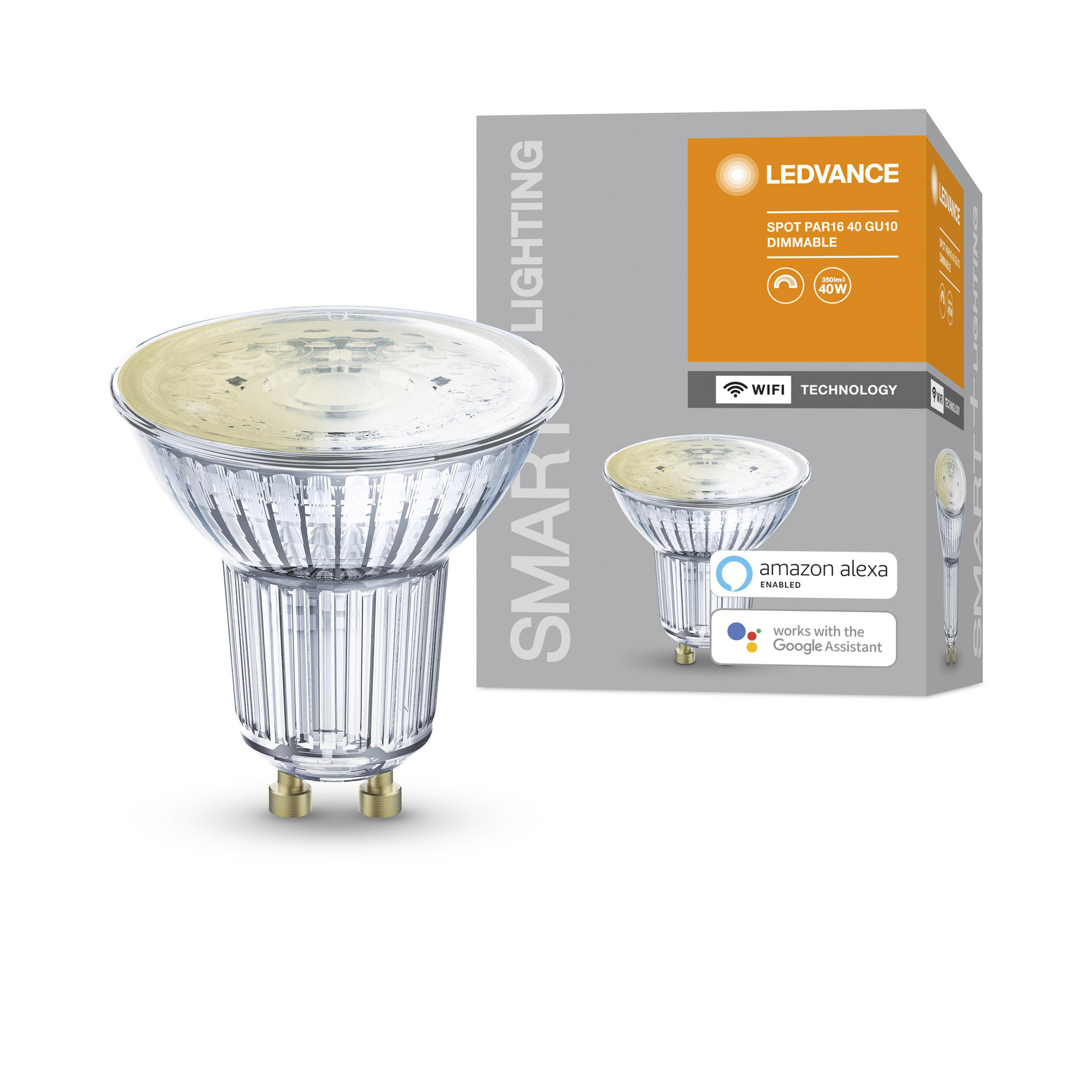 LED-Reflektorlampe 'Smart+' 5,5 cm 350 lm 5 W GU10 transparent WLAN dimmbar + product picture