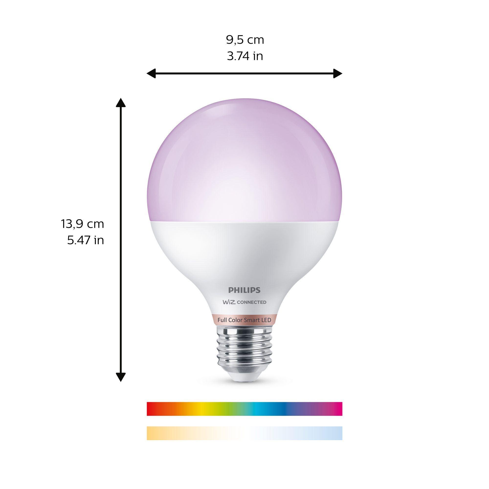 LED-Lampe 'SmartLED' 1055 lm E27 Globe weiß + product picture