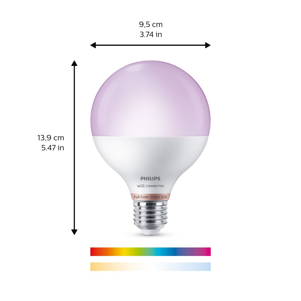 Philips Wiz Connected Full Color Smart LED-Lampe, lila