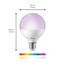 Verkleinertes Bild von LED-Lampe 'SmartLED' 1055 lm E27 Globe weiß