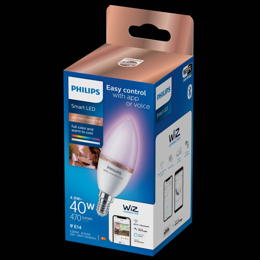 LED-Lampe 'SmartLED' 470 lm E14 Kerze weiß