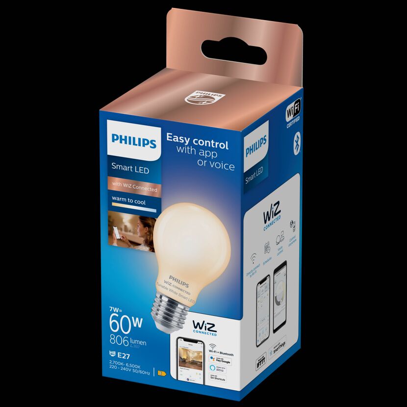 LED-Lampe 'SmartLED' 806 lm E27 Glühlampe weiß 2700-6500 K 7 W