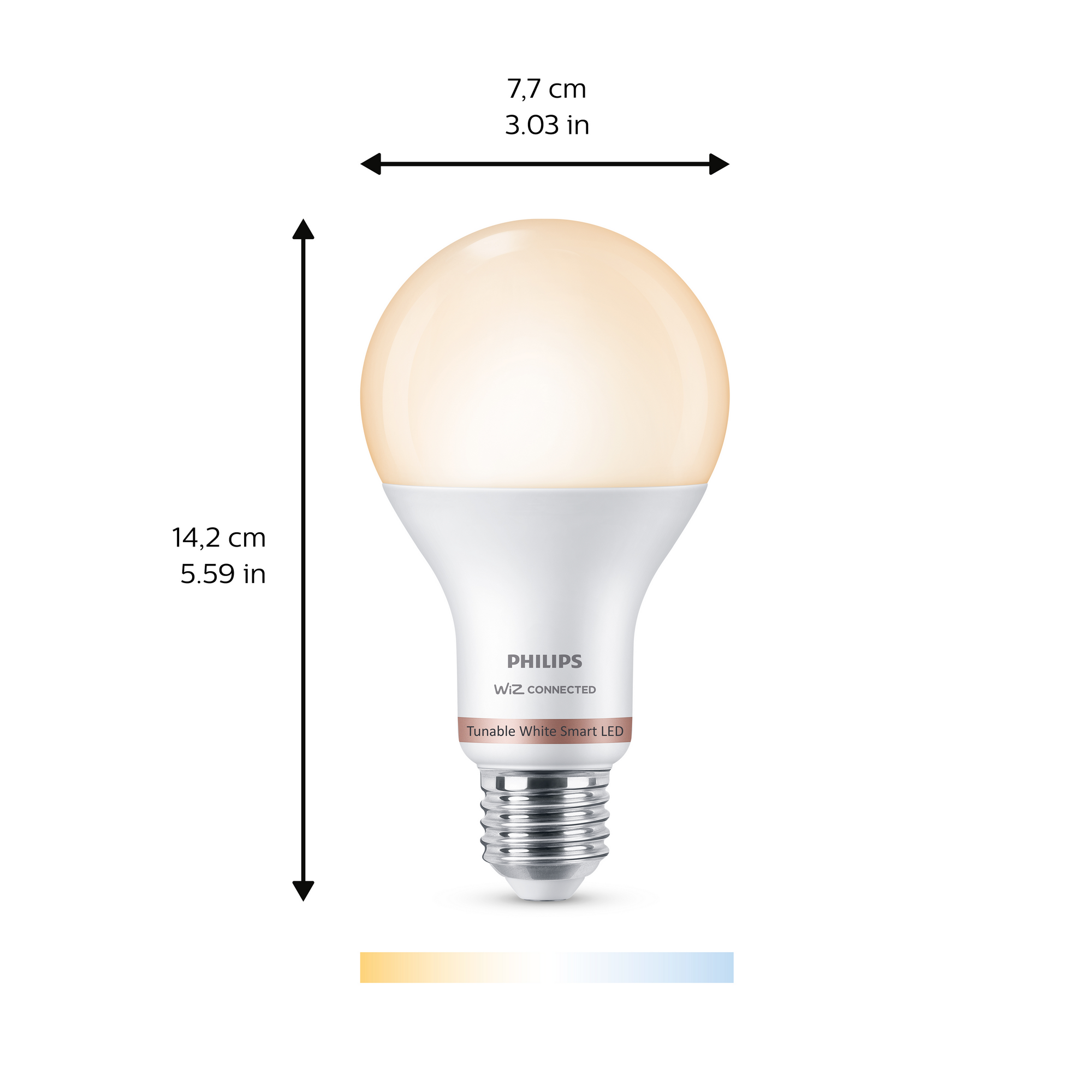 LED-Lampe \'SmartLED\' 1521 lm E27 Glühlampe weiß 2700-6500 K