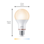 Verkleinertes Bild von LED-Lampe 'SmartLED' 1521 lm E27 Glühlampe weiß 2700-6500 K