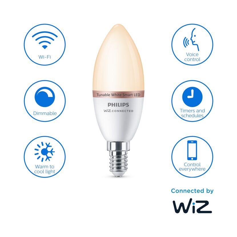 Philips WiZ Smart LED-Lampe E14