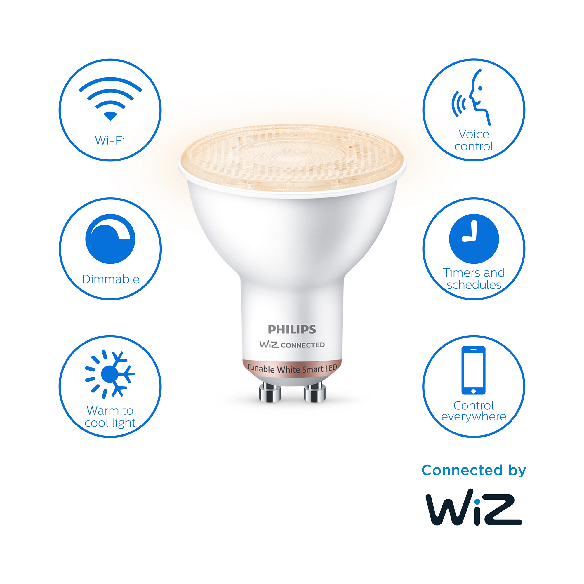 LED-Lampe 'SmartLED' 400 lm GU10 Reflektor weiß 2700-6500 K + product picture