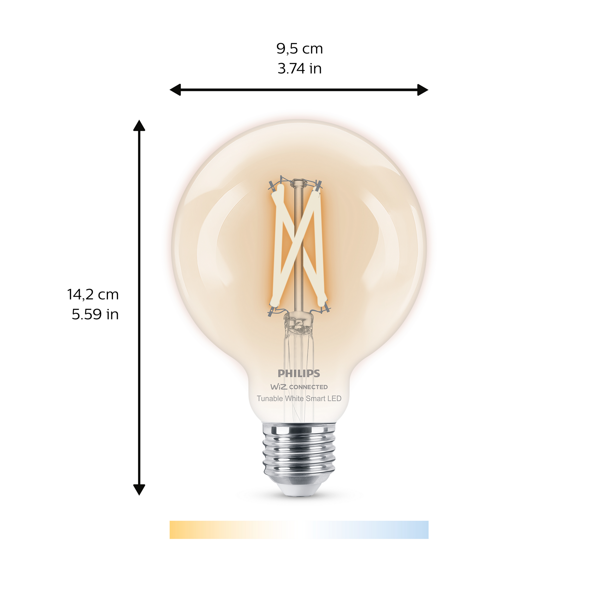 LED-Lampe 'SmartLED' 806 lm E27 Globe klar + product picture