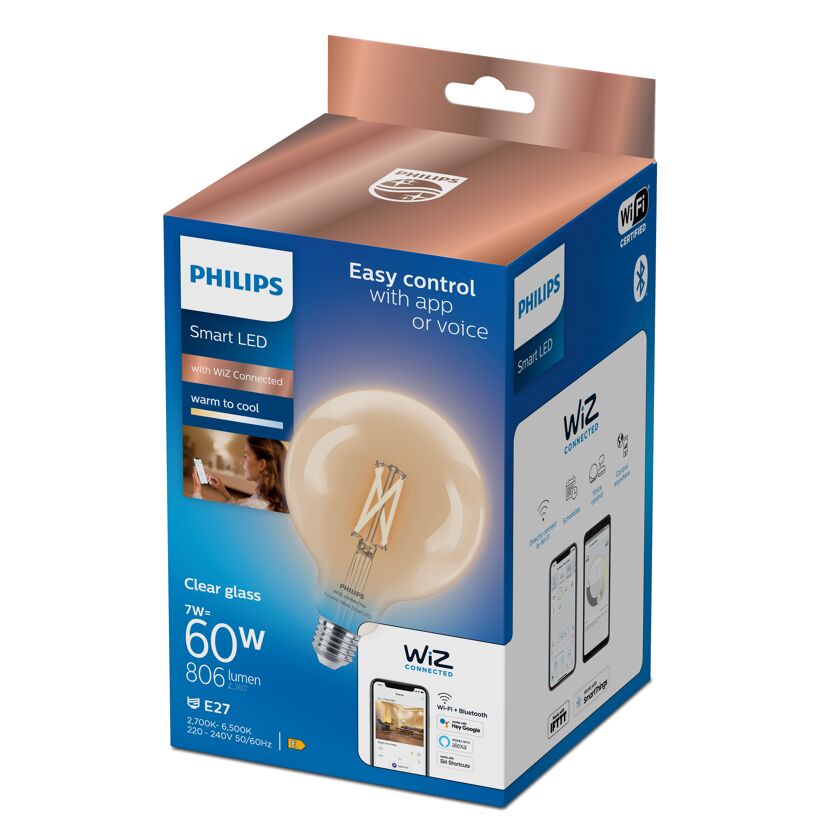 Philips Smart LED Glühbirne in Verpackung