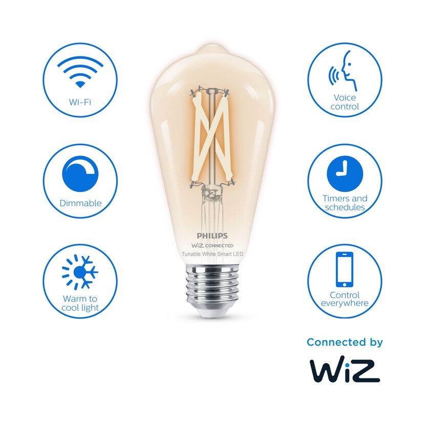 Philips, Smart LED-Lampe, E27, ST64