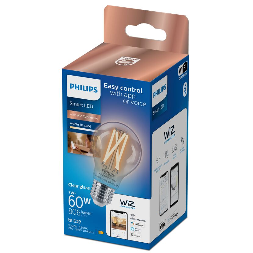 Philips Smart LED Glühbirne in Verpackung