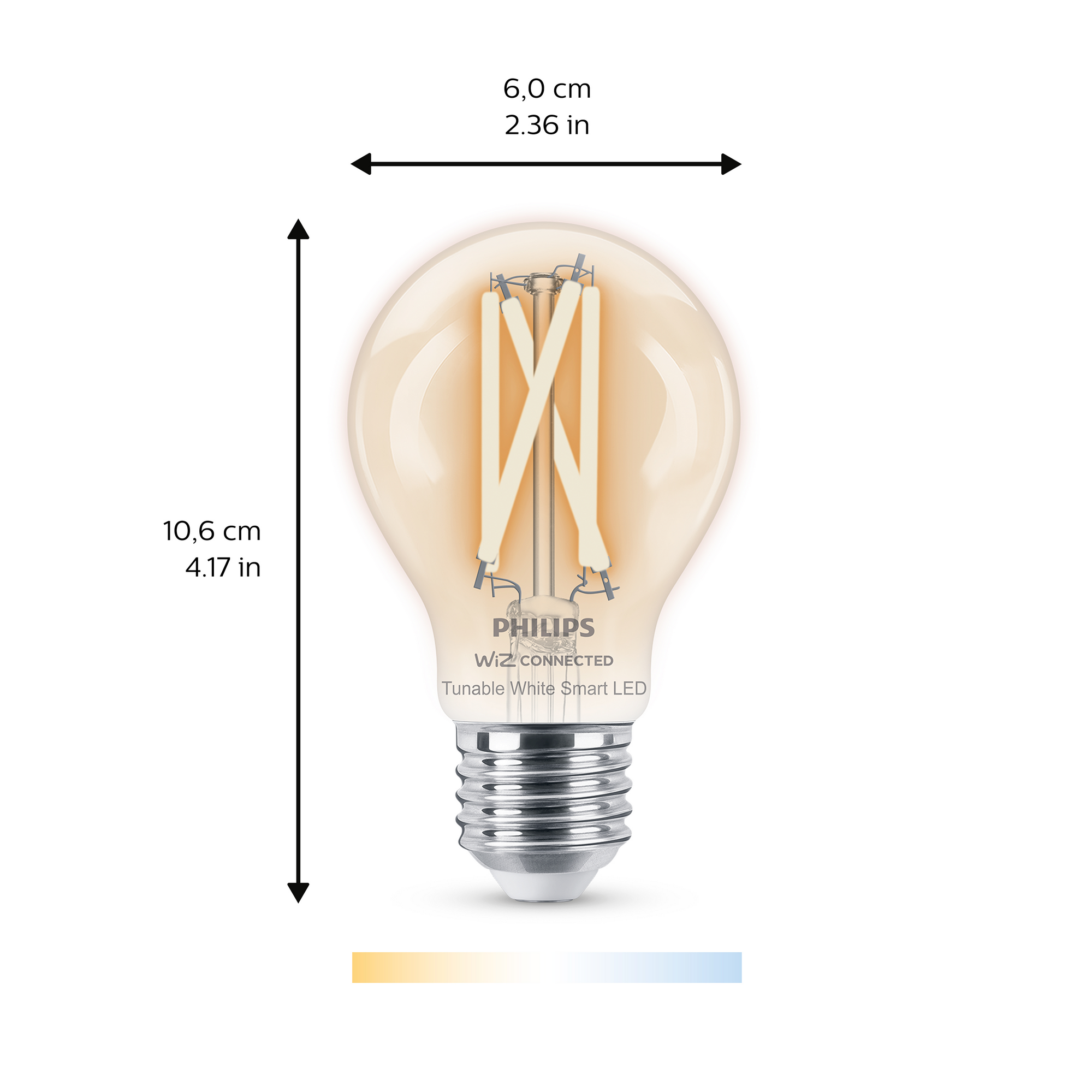 LED-Filament-Lampe 'SmartLED' 806 lm E27 Glühlampe klar + product picture