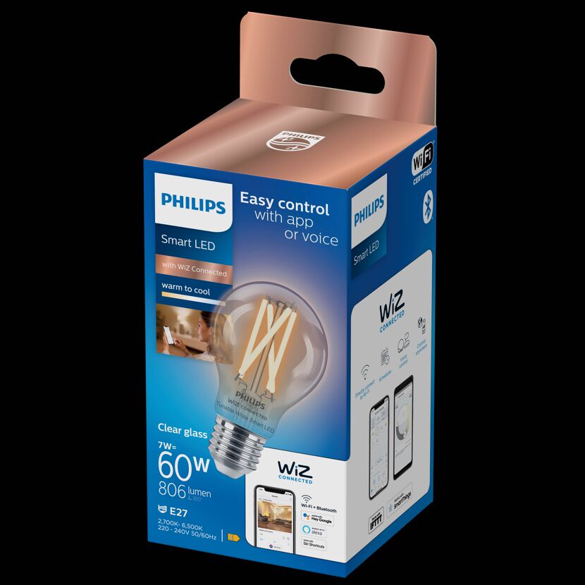 LED-Filament-Lampe 'SmartLED' 806 lm E27 Glühlampe klar