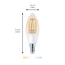 Verkleinertes Bild von LED-Filament-Lampe 'SmartLED' 470 lm E14 Kerze klar