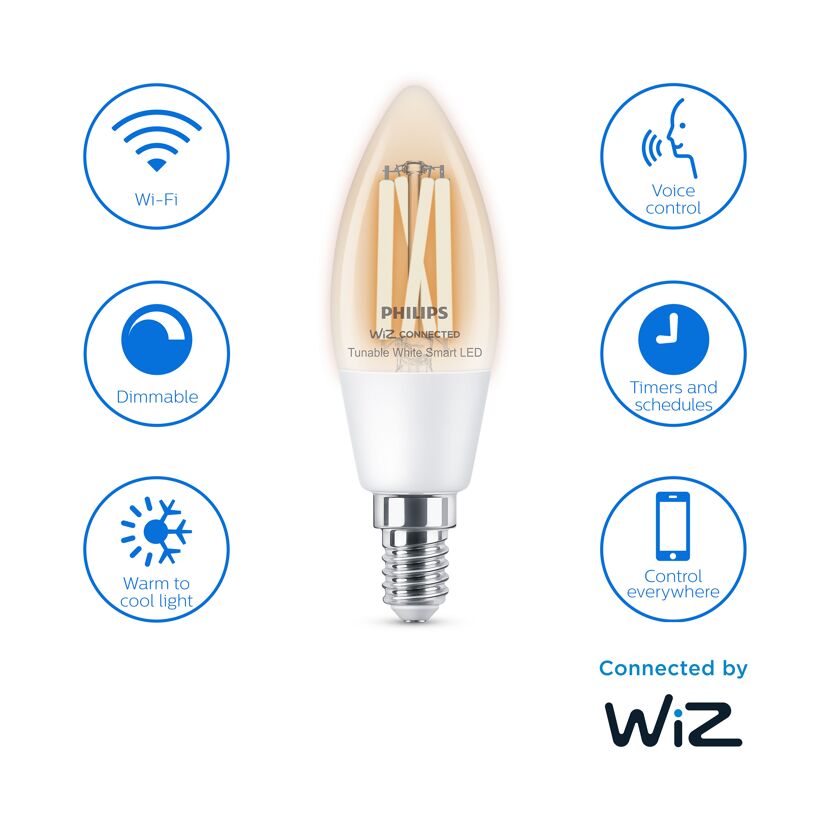 Philips WiZ Connected LED-Lampe E14