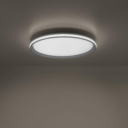 4. Bild von LED-Deckenleuchte 'Galactica' stahlfarben 30 W Ø 45 cm