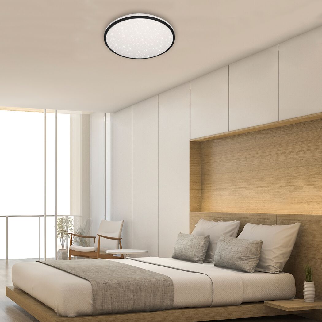 LED-Deckenleuchte 'Skizo' dimmbar 48 W 4400 lm warmweiß bis tageslichtweiß Ø 49,2 x 9,5 cm