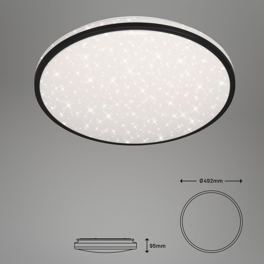 LED-Deckenleuchte 'Skizo' dimmbar 48 W 4400 lm warmweiß bis tageslichtweiß Ø 49,2 x 9,5 cm