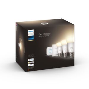 Starter-Set 'Hue White' E27 inkl. 3 x LED-Lampe E27 9,5 W, Dimmschalter