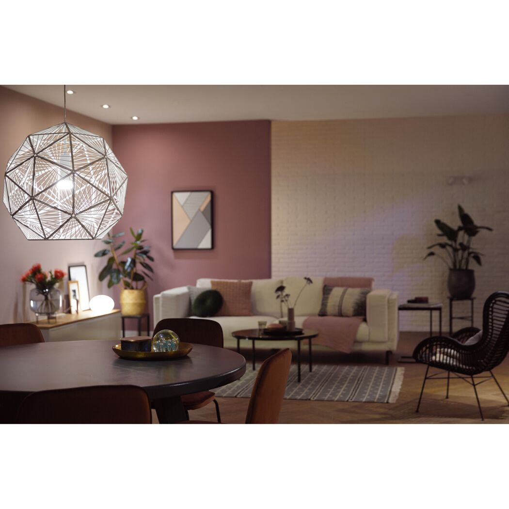 Starter-Set 'Hue White' E27 inkl. 3 x LED-Lampe E27 9,5 W, Dimmschalter