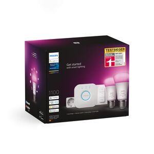 LED-Lampe Starter-Set 'Hue White & Color Ambiance' inkl. 2 x E27 9 W, Dimmerschalter, Smart Plug