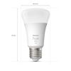 LED-Leuchtmittel 'Hue White' dimmbar matt E27 9,5 W 1100 lm warmweiß