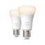 LED-Lampe 'Hue White' E27 9,5 W, 2er-Pack