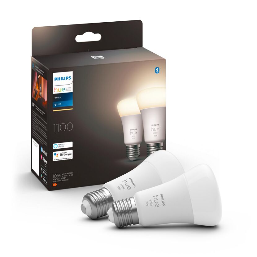 LED-Lampe 'Hue White' E27 9,5 W, 2er-Pack