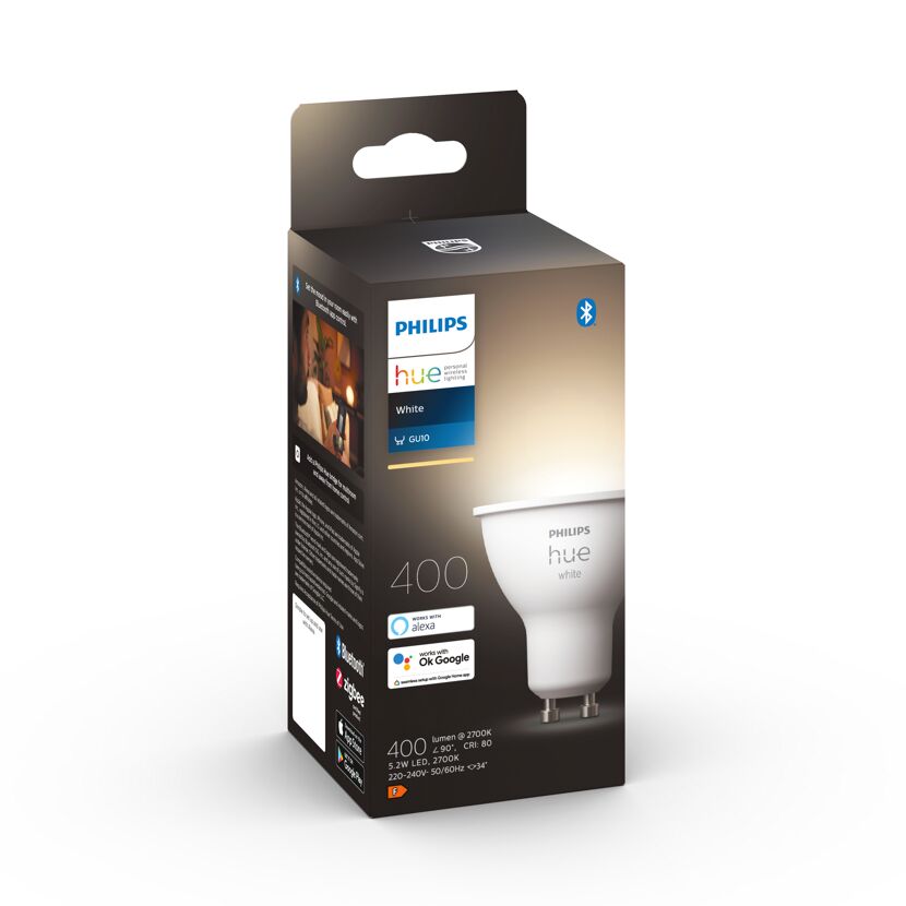 Philips Hue White GU10 LED-Leuchtmittel im Karton