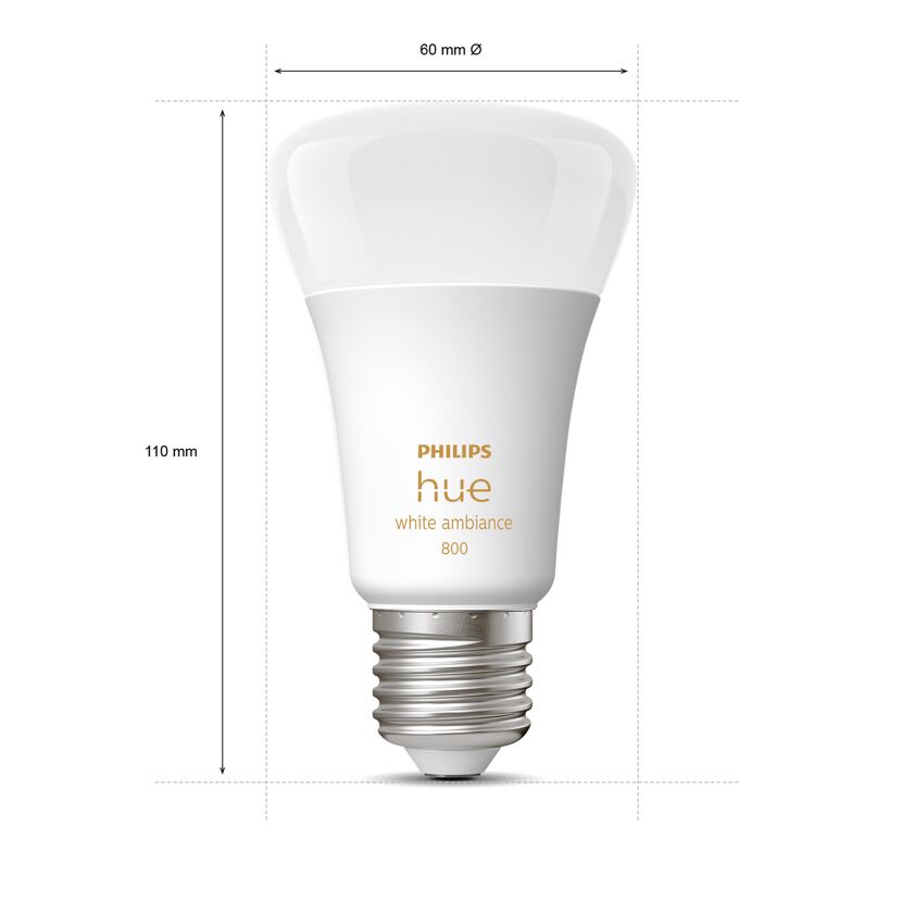 LED-Lampe 'Hue White Ambiance' E27 8 W