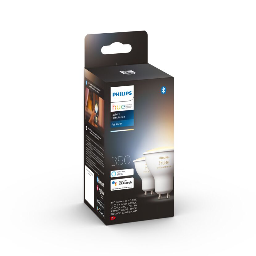 Philips Hue White Ambiance GU10 Verpackung