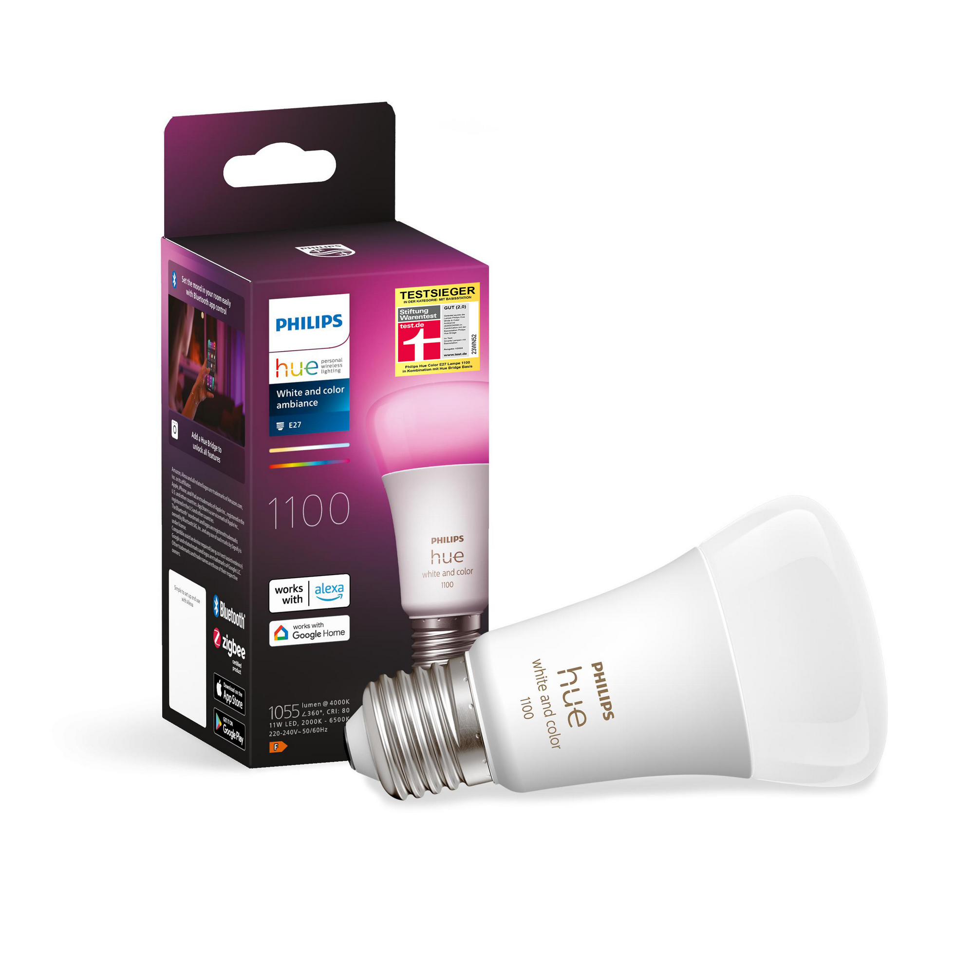 LED-Lampe 'Hue White & Color Ambiance' E27 9 W + product picture