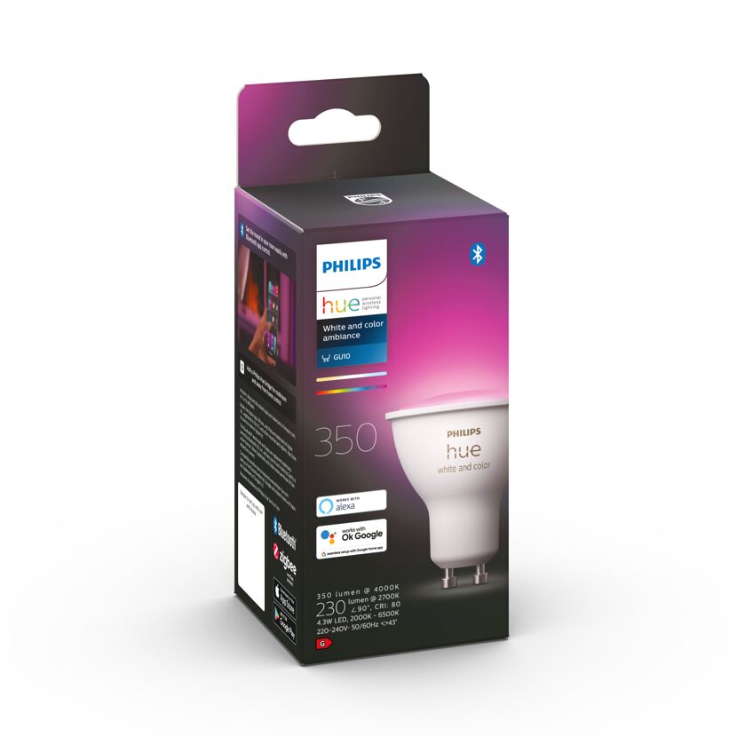 Philips Hue White and Color Ambiance GU10 Verpackung
