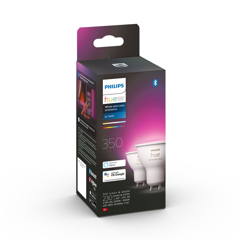 Philips Hue White and Color Ambiance GU10 Verpackung