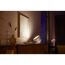 Philips Hue Iris Tischleuchte leuchtet ein Wohnzimmer
