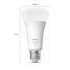 LED-Leuchtmittel 'Hue White' dimmbar matt E27 15,5 W 1600 lm warmweiß