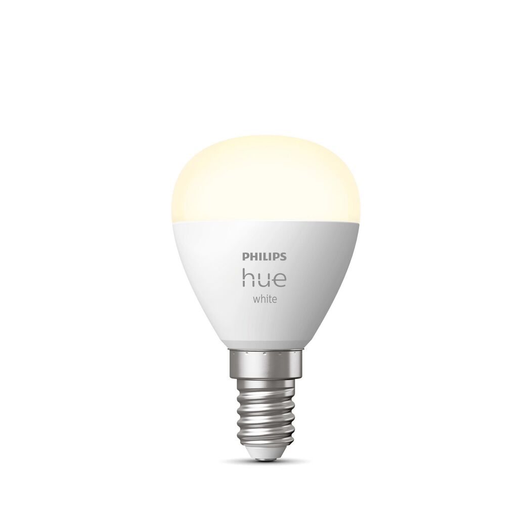 Leuchtendes Philips Hue White LED-Leuchtmittel E14