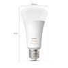 LED-Leuchtmittel 'Hue White Ambiance' dimmbar matt E27 13,5 W 1600 lm warmweiß bis tageslichtweiß